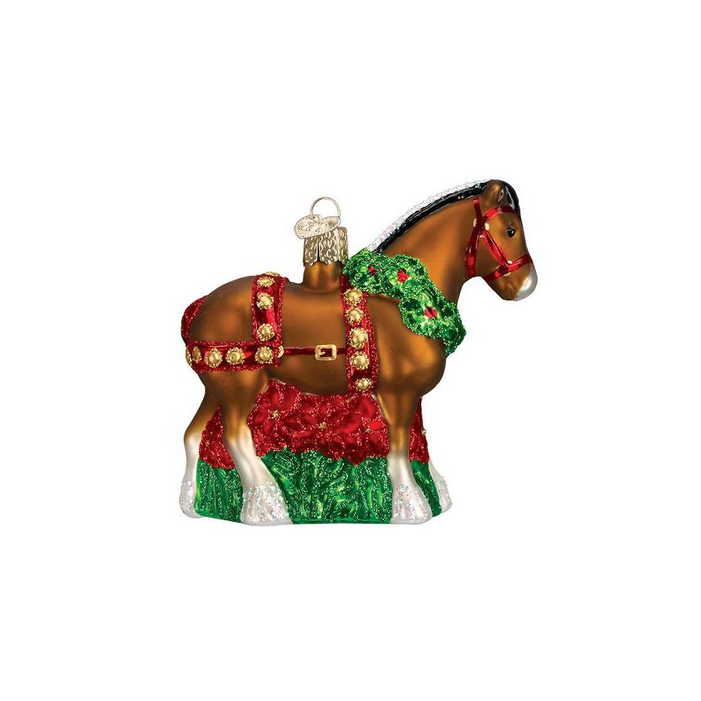 Holiday Clydesdale Ornament