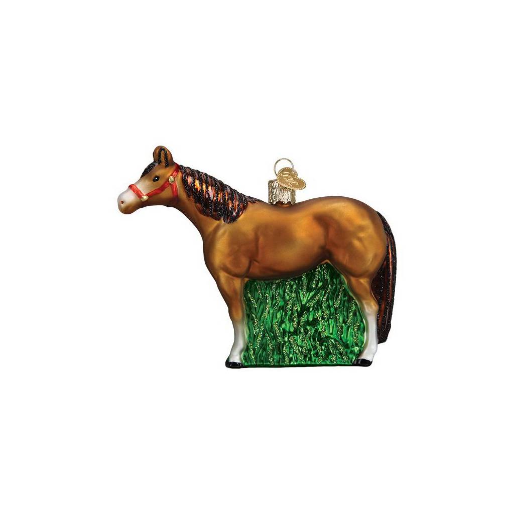 Horse With Halter Hanging Figurine Ornament