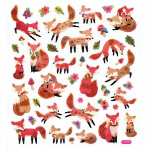 Sparkly Fox Stickers