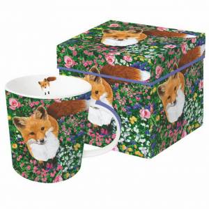 Fox In Flowers Boxed Mug