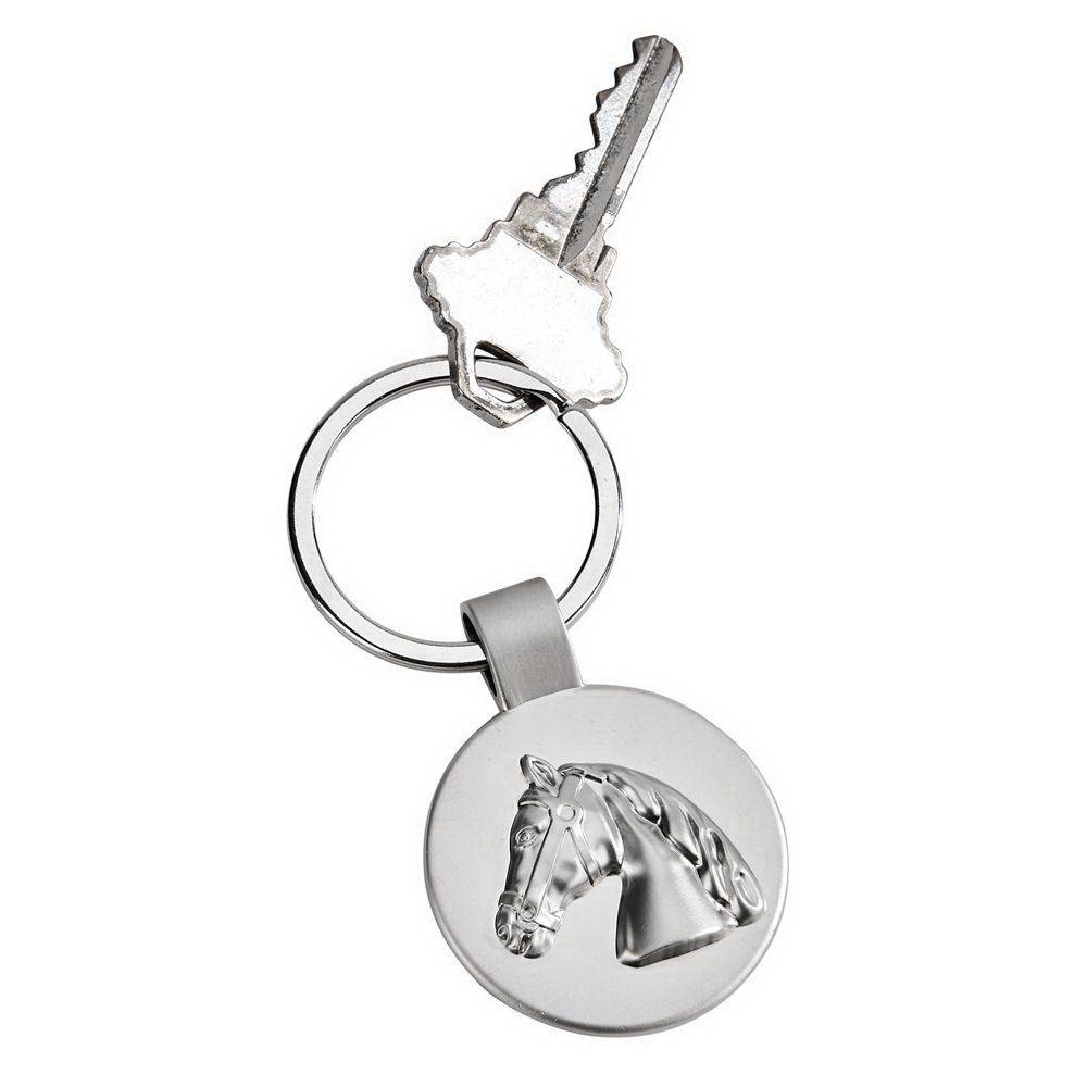 Horse Head Medallian Key Chain