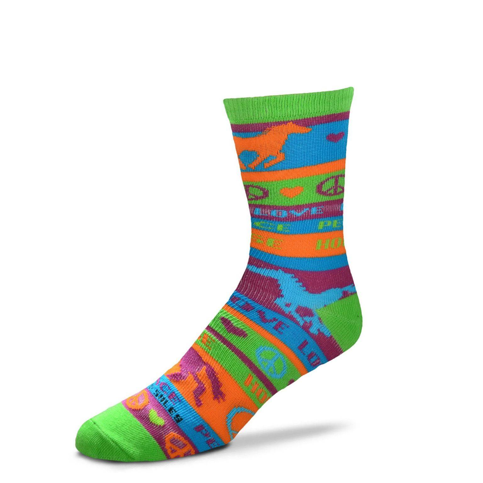 4-283180 Peace Love Horses Sock Medley - Set Of 4 sku 4-283180