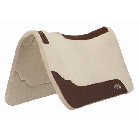 Weaver Steam Pressed Merino Wool Felt Contoured 1" Thick Saddle Pad