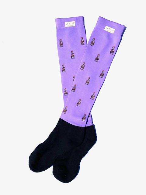 2 X PAIRS LONG RIDING EQUESTRIAN SOCKS WARM THELWELL DESIGN SIZE 8-9.5 NEW 