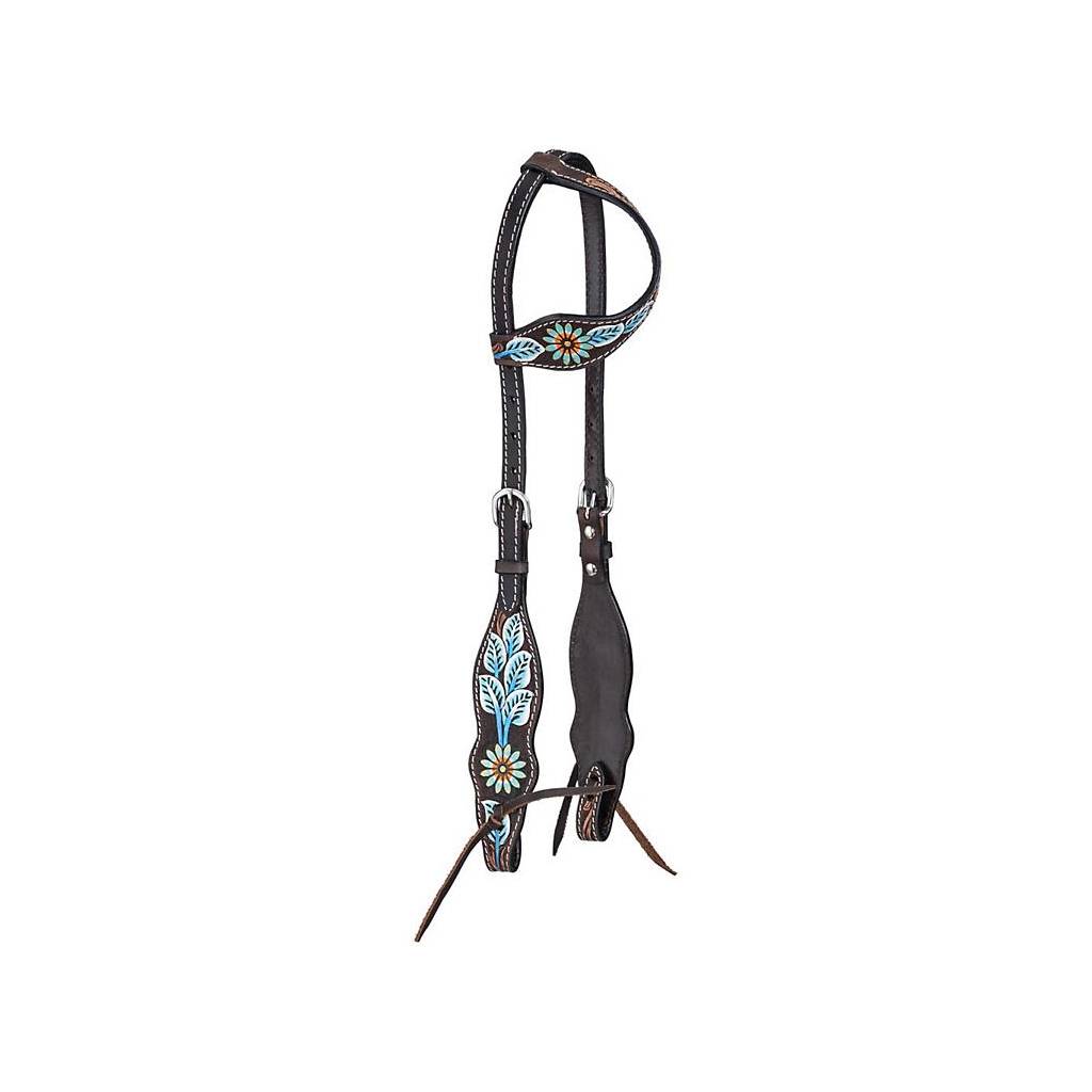 Tough-1 Vintage Floral Single Ear Headstall