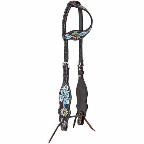 Tough-1 Vintage Floral Single Ear Headstall