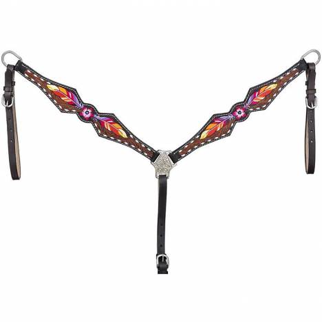 Tough-1 Feather and Flower Breast Collar