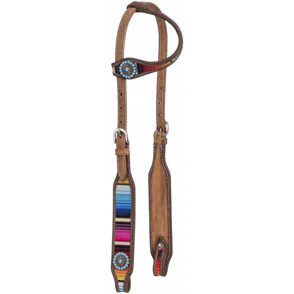 Tough-1 Serape Print Single Ear Headstall