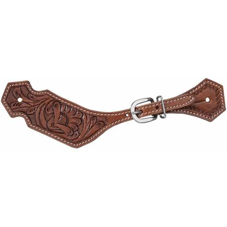 Tough-1 Floral Tooled Spur Strap