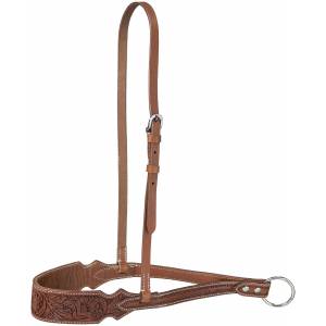 Tough-1 Floral Tooled Noseband/Tie Down