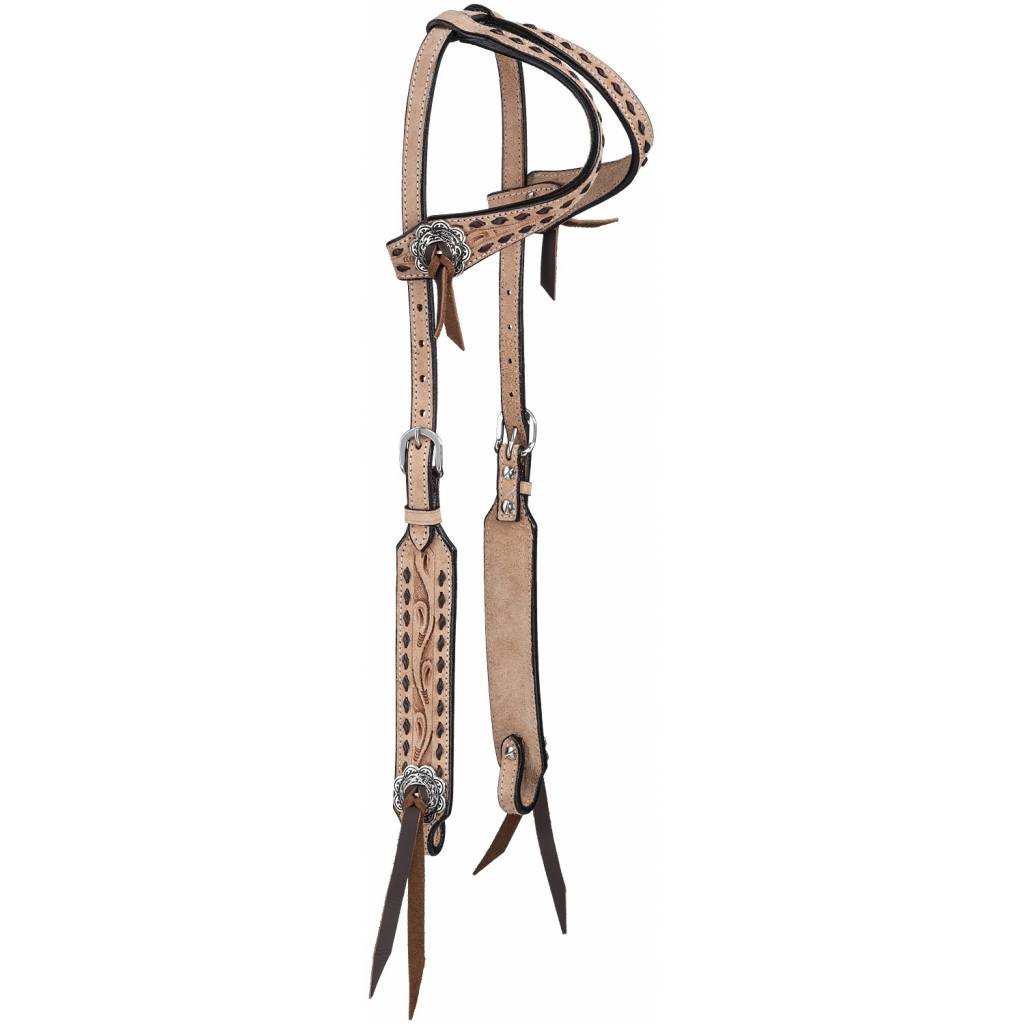 Tough-1 Kirby Double Ear Buckstitch Headstall