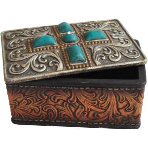 Gift Corral Cross Trinket Box