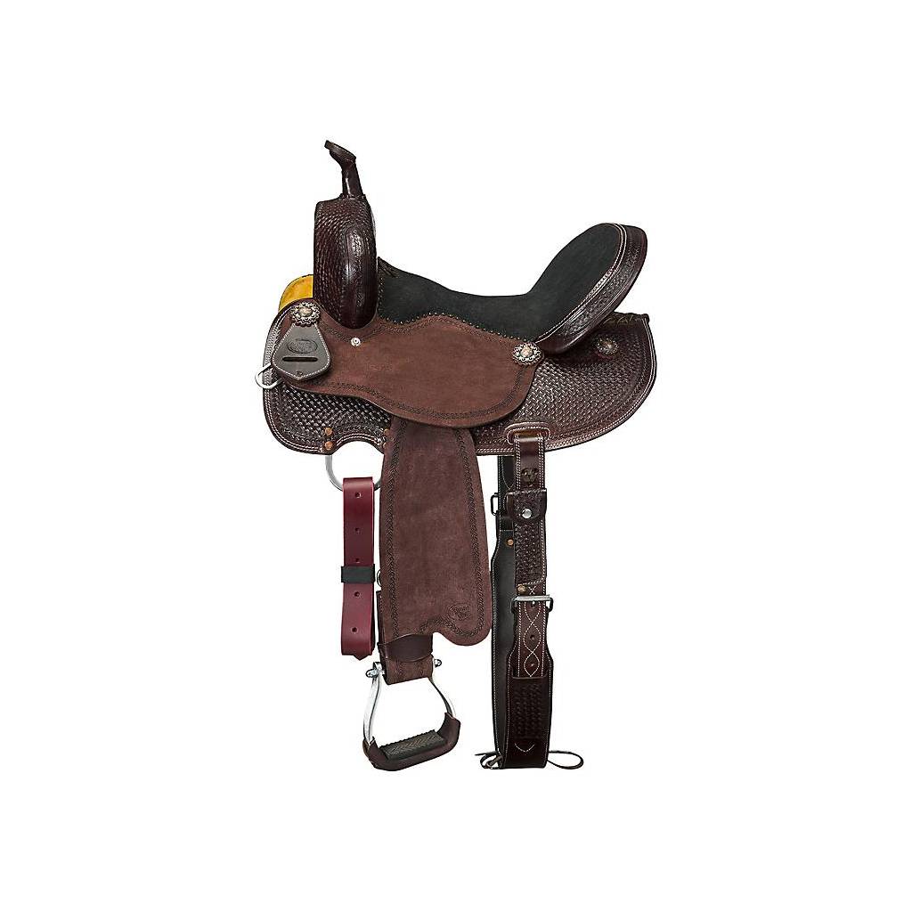 Tough-1 Greeley Round Skirt Barrel Saddle Package