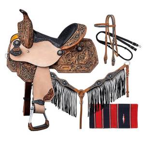 Silver Royal Onyx Saddle Package