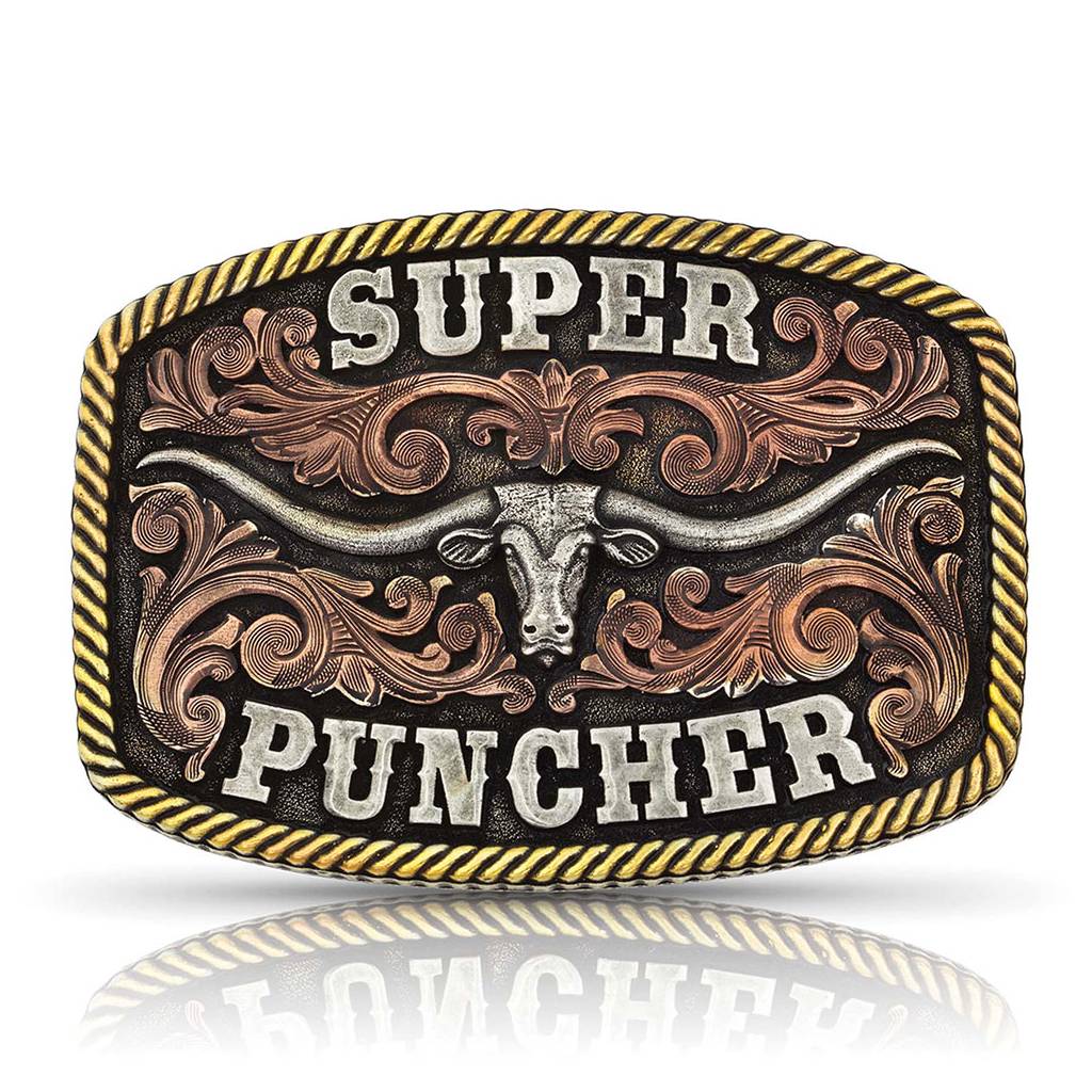 Montana Silversmiths Dale Brisby Super Puncher Longhorn Buckle