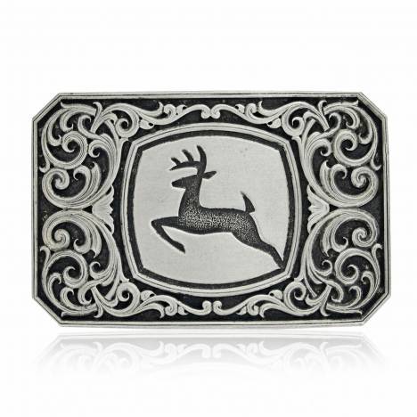 Montana Silversmiths John Deere Filigree Belt Buckle