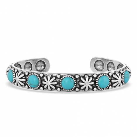 Montana Silversmiths Starlight Starbrite Stone Turquoise Silver Bracelet