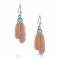 Montana Silversmiths Gift of Rose Gold Freedom Feather Earrings