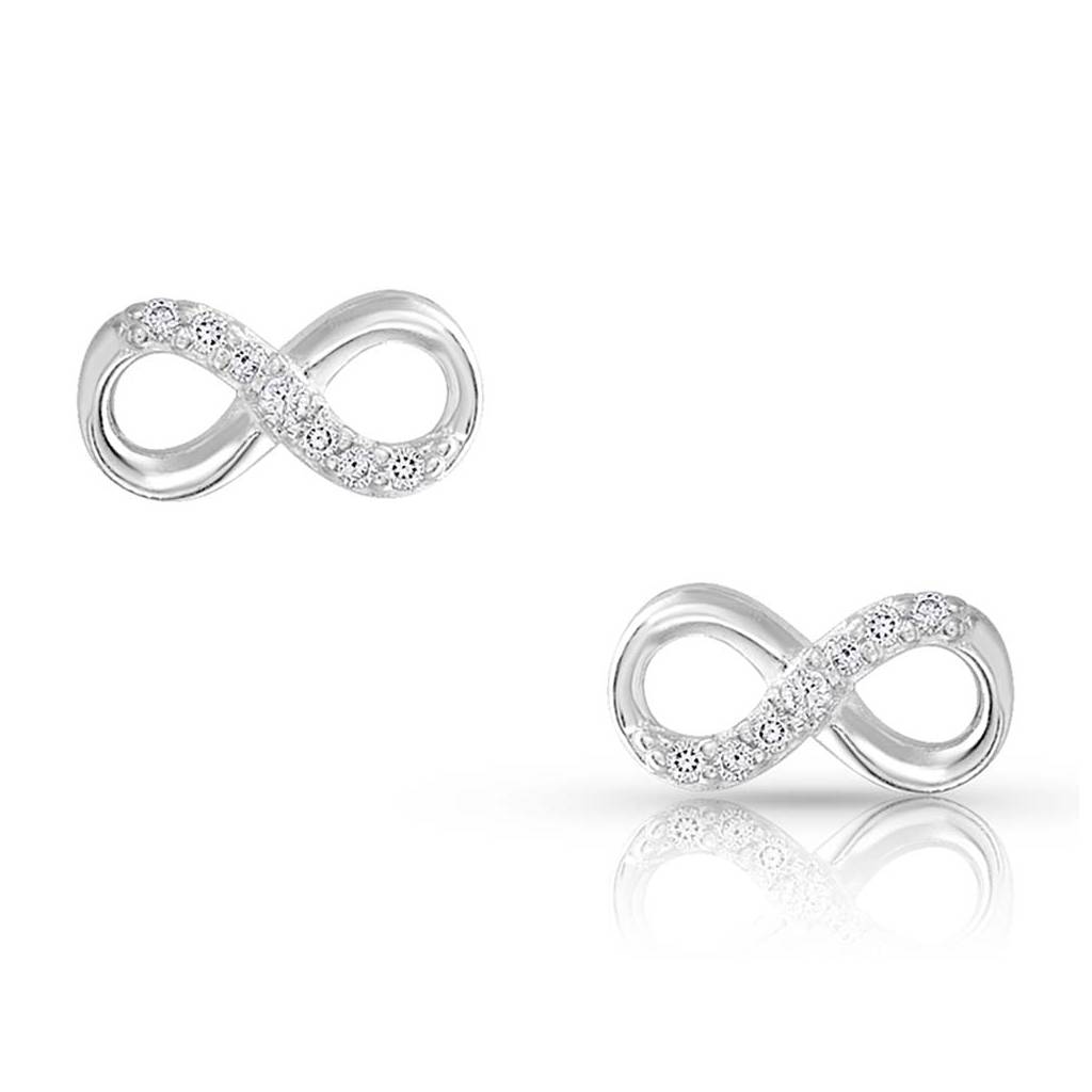 Montana Silversmiths Silver Shine Infinity Earrings