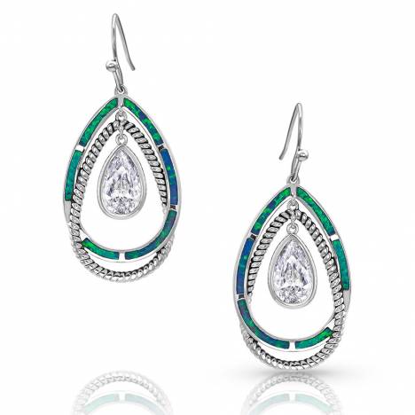 Montana Silversmiths Opal Ribbons Teardrop Earrings