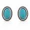 Montana Silversmiths Into the Blue Turquoise Oval Earrings