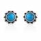 Montana Silversmiths Stellar Studded Turquoise Earrings