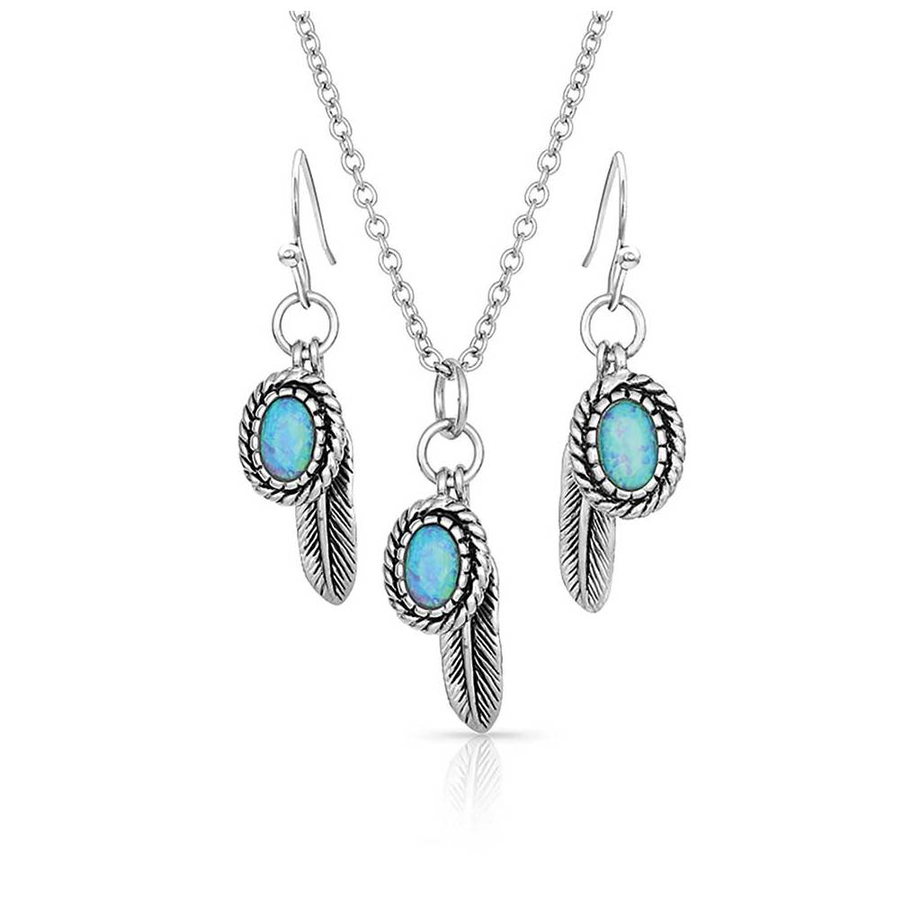 Montana Silversmiths Wishing On Hope Opal Jewelry Set