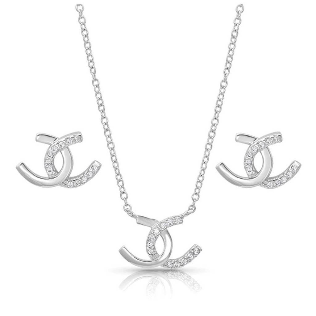 Montana Silversmiths Horseshoe Happiness Jewelry Set