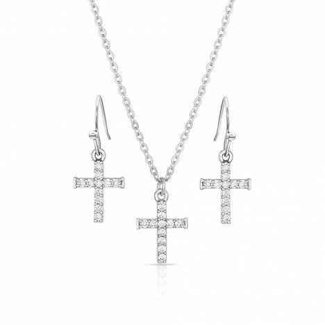 Montana Silversmiths Unwavering Cross Jewelry Set