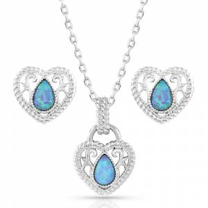 Montana Silversmiths Gleeful Heart Silver Jewelry Set