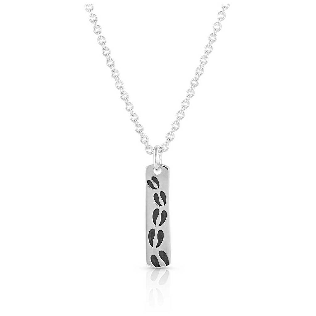 Montana Silversmiths Tracker's Delight Silver Pendant Necklace