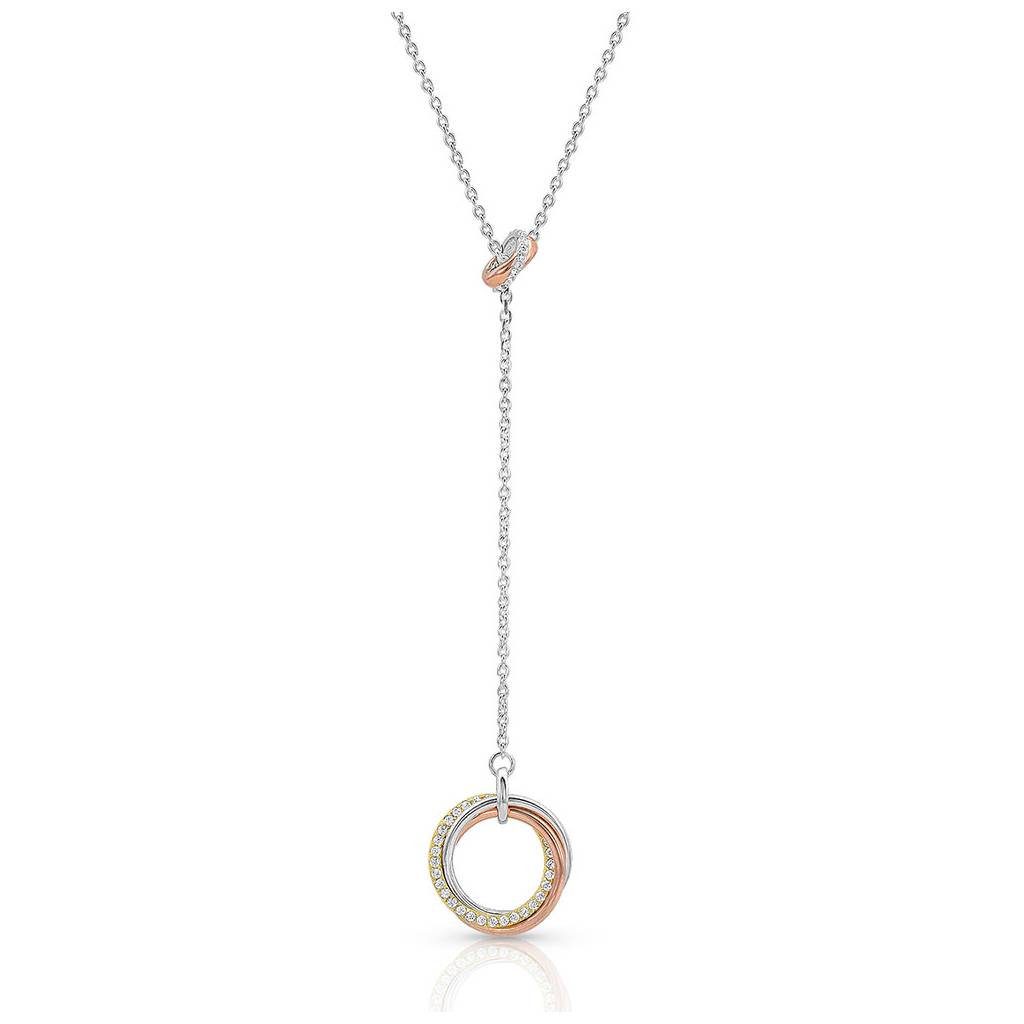 Montana Silversmiths Trio Rings Lariat Necklace