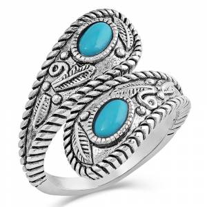 Montana Silversmiths Balancing The Whole Turquoise Open Ring