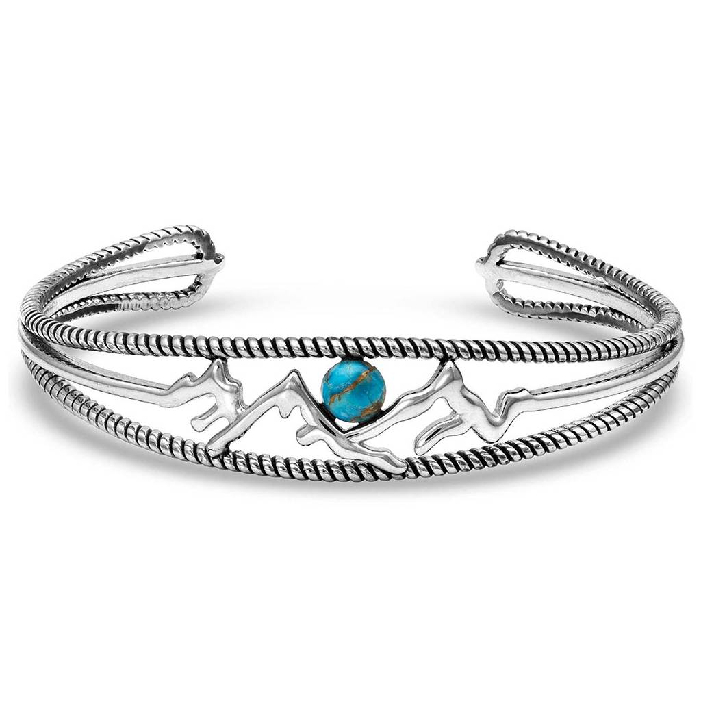 Montana Silversmiths Pursue the Wild Another Mountain Turquoise Cuff Bracelet