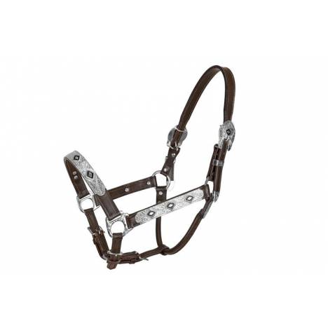 TuffRider Western Show Halter With Silver Hardware