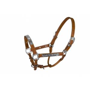 TuffRider Western Deluxe Show Halter With Silver Bar