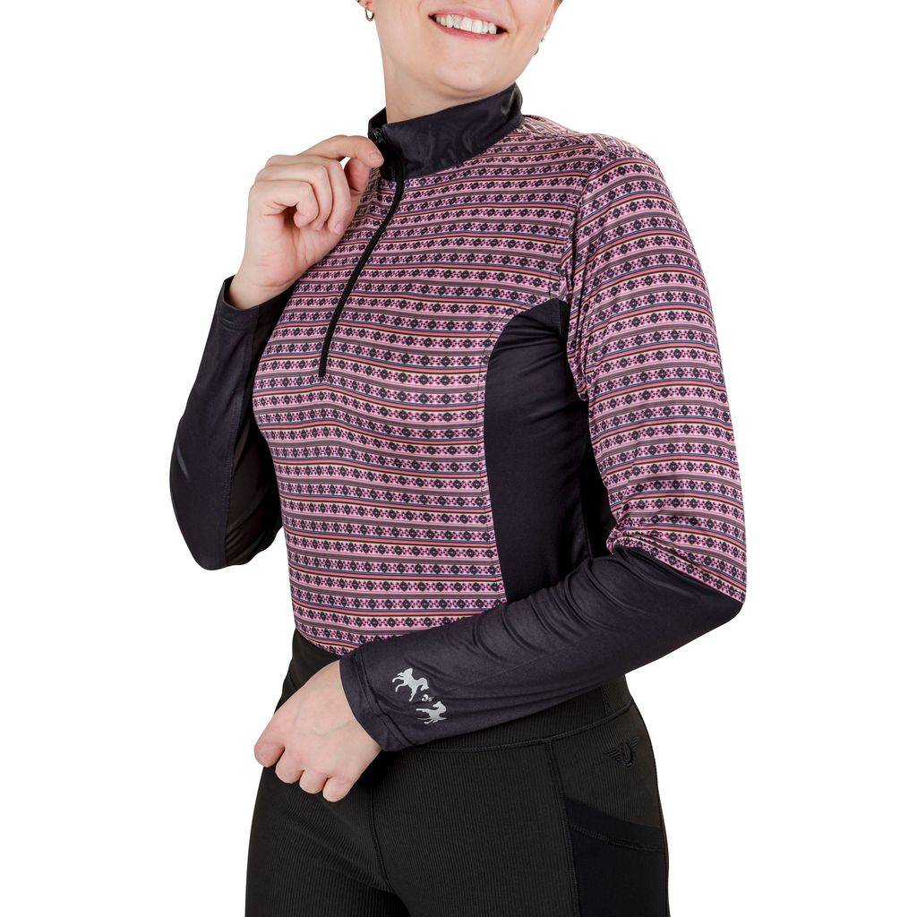 Equine Couture Ladies EquiCool Vivid Aztec Sport Shirt