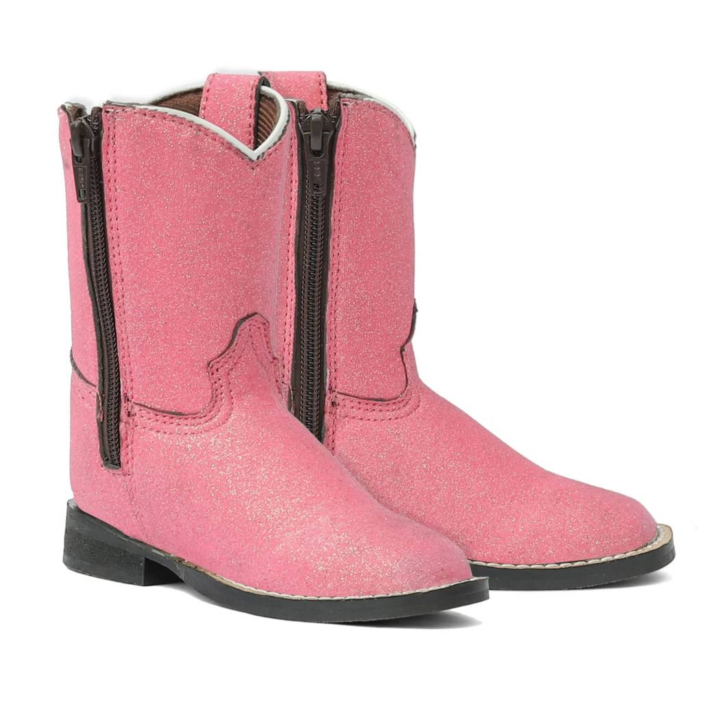 TuffRider Toddler Pink Glitter Western Boots