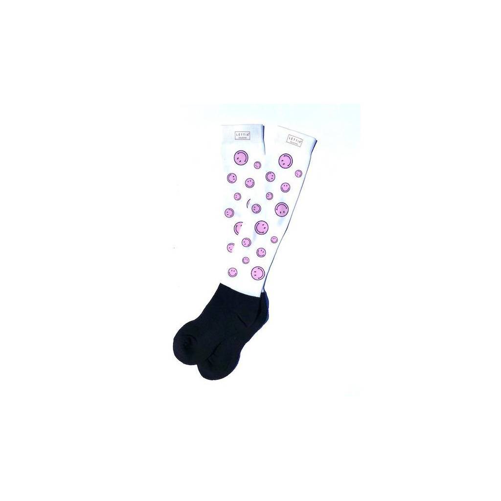 Lettia Ladies Smiley Padded Boot Socks