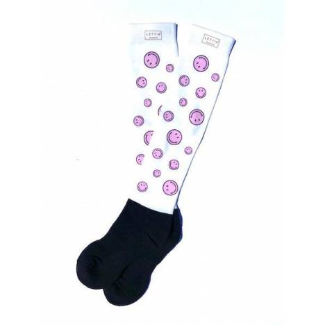 Lettia Ladies Smiley Padded Boot Socks