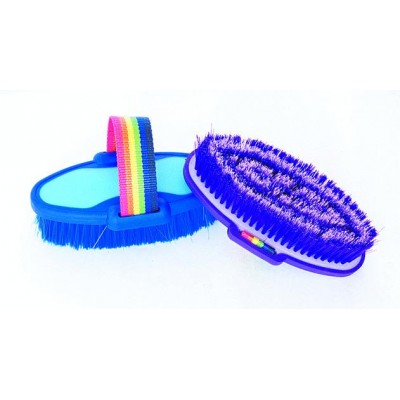 TuffRider Body Brush With Rainbow Handle
