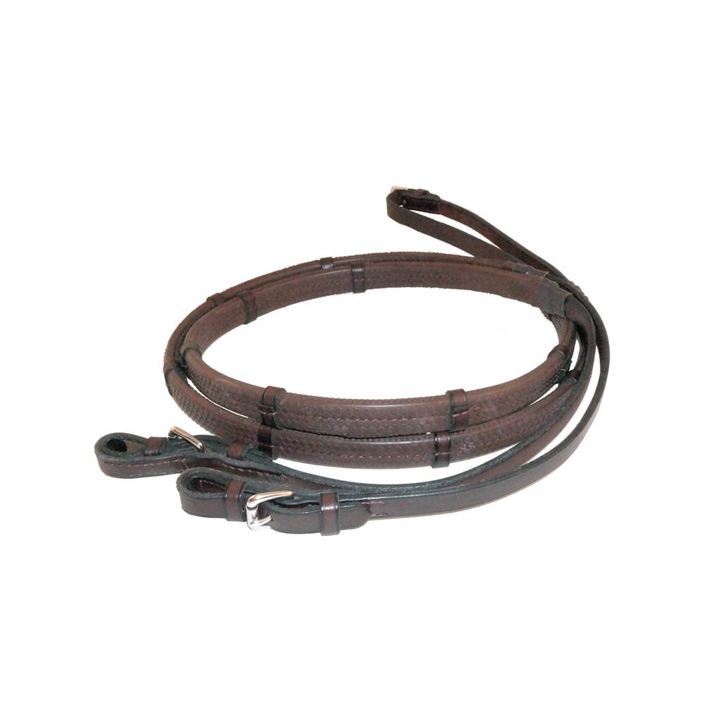 Nunn Finer Buckle End Fine Pimple Rubber Reins