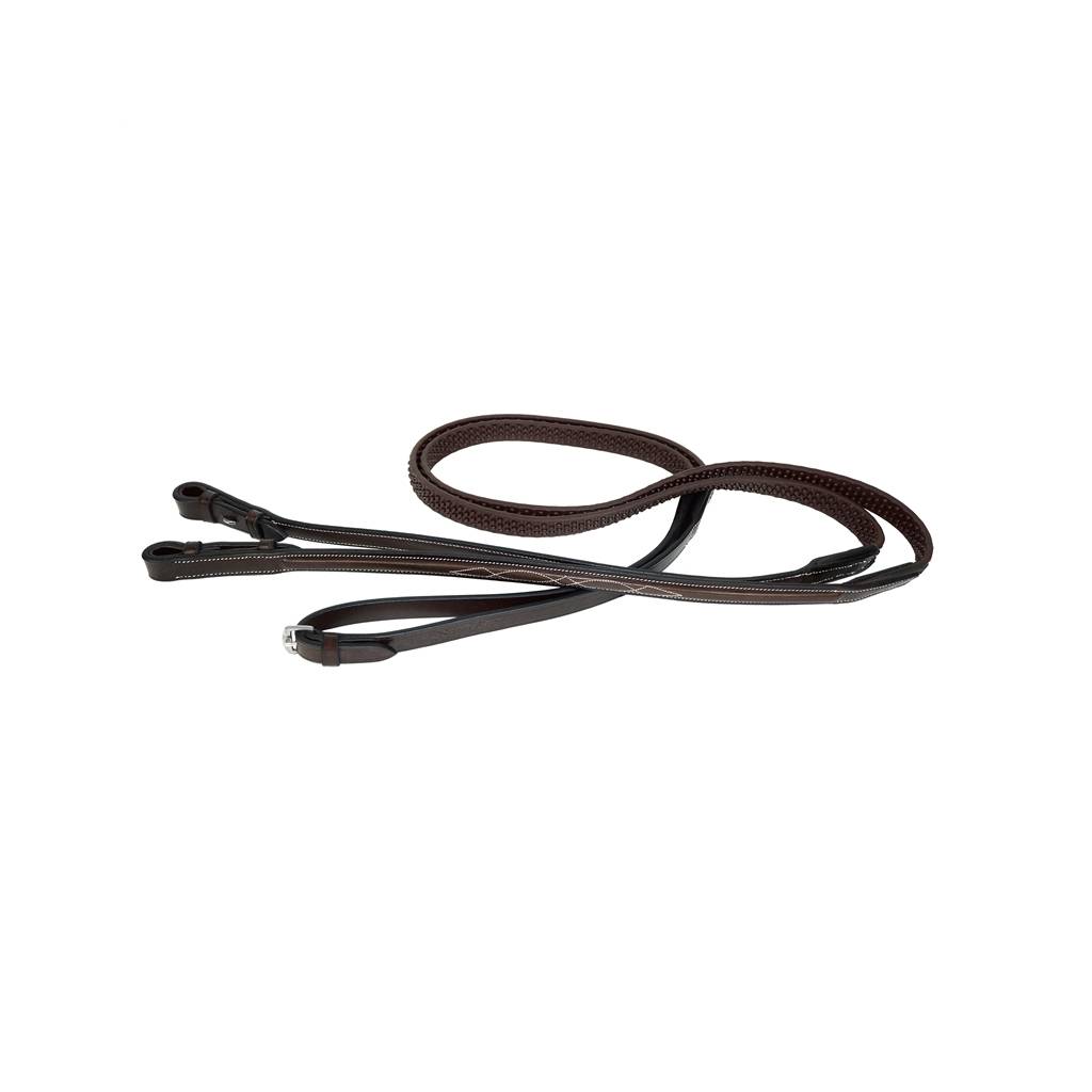 Nunn Finer Bella Donna Square Raised Fancy Stitched Soft Grip Reins