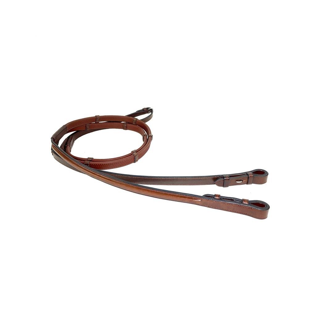 Nunn Finer Buckle End Large Pimple Rubber Reins