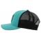 Hooey Bronx 6-Panel Trucker Cap with Black/Turquoise Patch