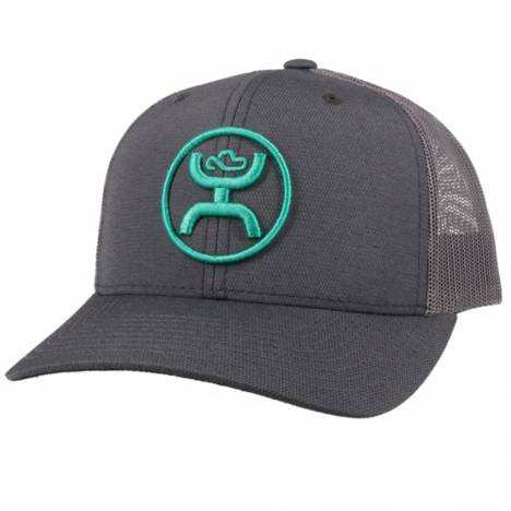 Hooey O Classic 6-Panel Trucker Cap with Teal Hooey Logo