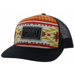 Hooey Doc 5-Panel Trucker Cap with Black/White Rectangle Patch