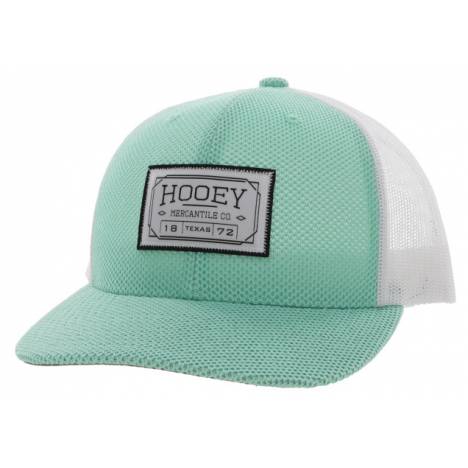 Hooey Doc 6-Panel Trucker Cap with White/Black Rectangle Patch