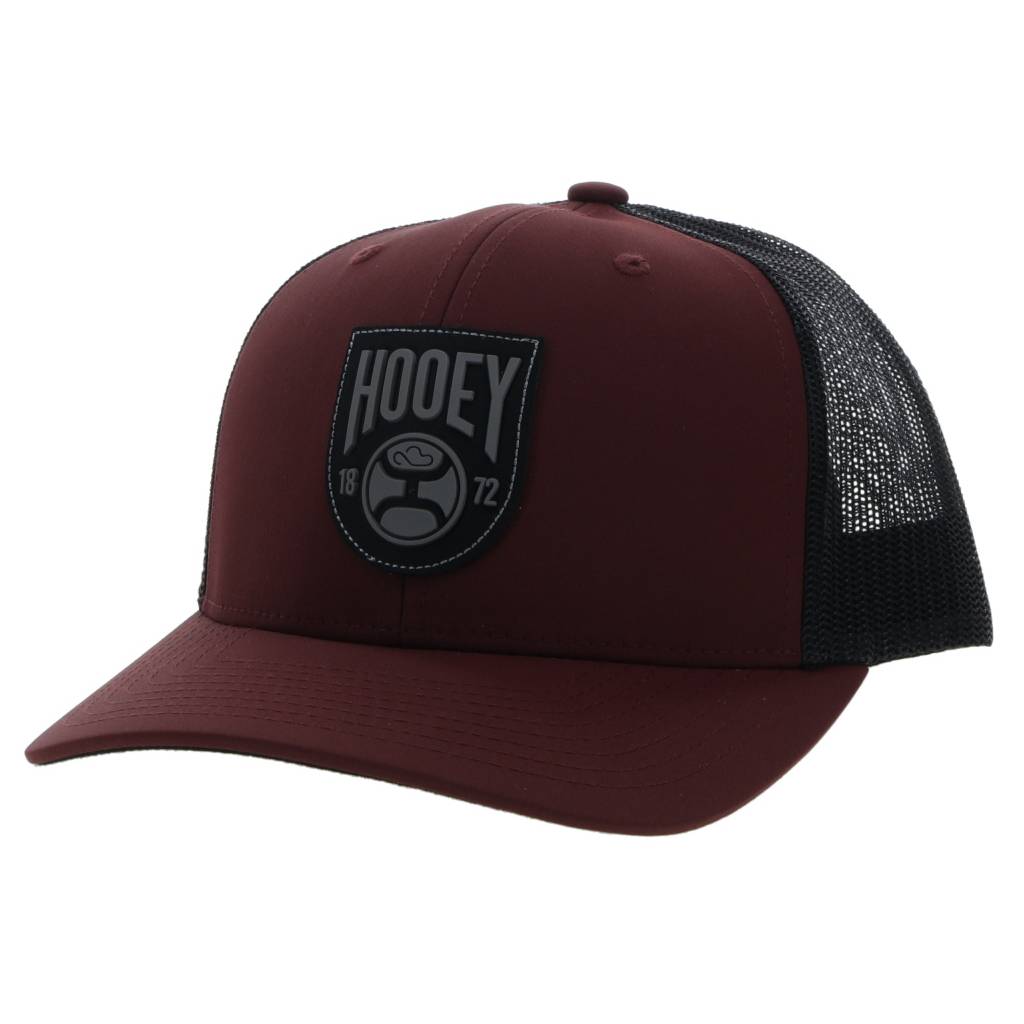 Hooey Bronx 6-Panel Trucker Cap with Black/Grey Patch