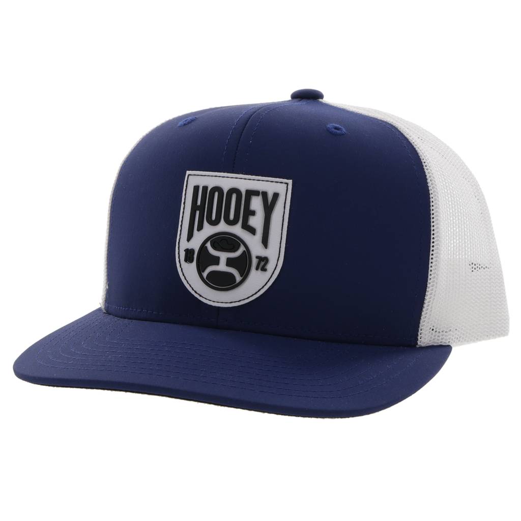 Hooey Bronx 6-Panel Trucker Cap with White/Navy Patch